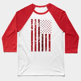 Red American flag Baseball T-Shirt